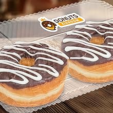 Contenedores desechables de plástico para llevar con tapas transparentes 10