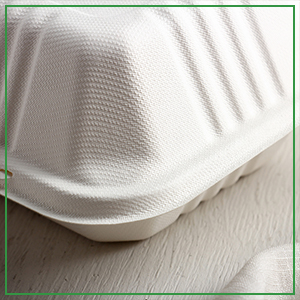 Compostable al 100% 3 Comp Contenedores de alimentos para llevar Contenedores, equipaje desechable natural, biodegradable ecológico 1