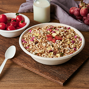 Cuencos de papel desechables, cuencos de sopa biodegradables, cuencos de ca&ntilde;a de az&uacute;car ecol&oacute;gicos para ensalada 2