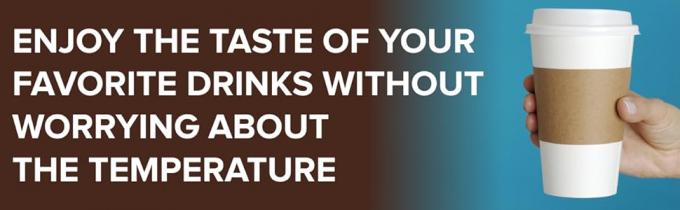 Personalice su propio logotipo en Coffee Sleeves-100 Coffee Sleeves Fits, 10 Oz. - 20 Oz. Copas (paquete de 100), Kraft natural 3