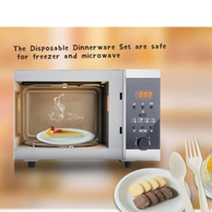 Conjunto de cubiertos compostables utensilios pesados ecológicos (50 tenedores, 50 cucharas, 50 cuchillos) utensilios biodegradables 1