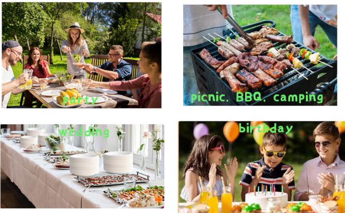 Conjunto de cubiertos compostables utensilios pesados ecológicos (50 tenedores, 50 cucharas, 50 cuchillos) utensilios biodegradables 5