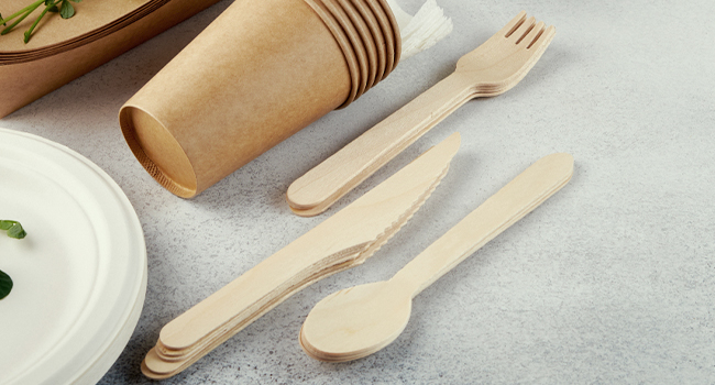 disposable wooden cutlery