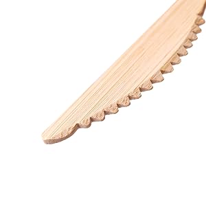 Envases de cubiertos de bambú preenrollados utensilios de bambú (6,7" 25 tenedores 25 cucharas 25 cuchillos 25 servilletas) 0