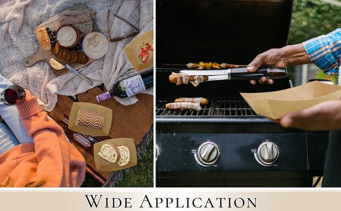 cardboard serving boats picnic trays for food taco boats kraft paper food tray