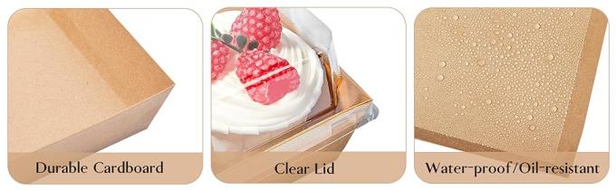 Cajas grandes de charcutería con tapas 8x6 pulgadas, 20 paquetes para llevar contenedores de alimentos 0