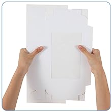 Cajas de panadería blancas con ventana, 9x6x3 pulgadas, para pastelería, postre, embalaje de pasteles, ideal para fiesta de cumpleaños, 30 paquetes 4