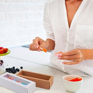 Macaron Boxes Macarons Box with Clear Window dessert box cupcakes box cookies box candies box