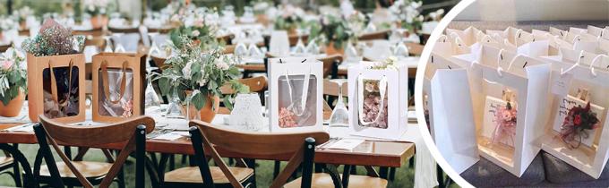 Bolsas con ventana 10x7x5 Bolsas de regalo para el Día de la Madre Proposición Dulce Regalo, Festival Regalo embalaje 1