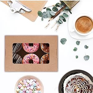 40 oz Contenedores de comida para llevar (50 paquetes) Envases de comida de papel Kraft desechables Caja de comida para llevar 1