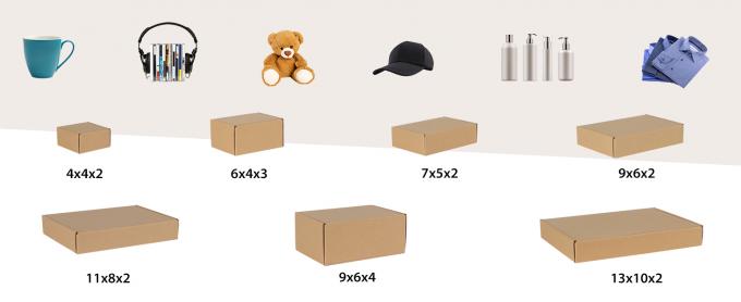 Cajas de envío Conjunto de 20, Caja de correo de cartón corrugado marrón para embalaje, envío, negocios 10