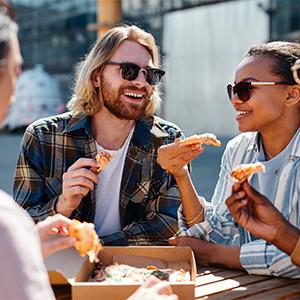Cajas de pizzas onduladas Cajas de cartón Contenedores para llevar Cajas de paquetes de regalos Cajas para llevar Correos envíos Caja de almacenamiento 4