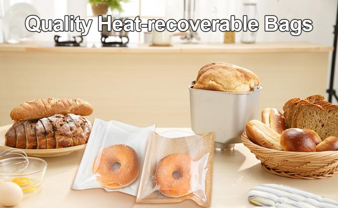 Bolsas de papel de cera para bolsas de embalaje Bolsas de papel horneado Bolsas de pan Bolsas de papel Kraft Bolsas de comida 0