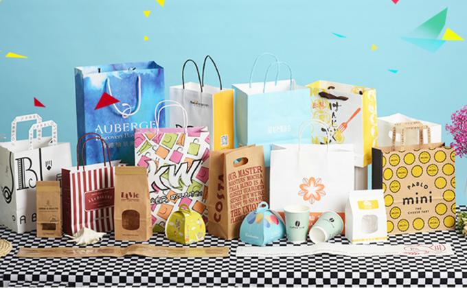 Bolsas de panadería con ventana transparente, bolsas de galletas de papel kraft blanco, cerradura de la barra de la corbata de estaño, bolsas de sándwich de pan de 3,5 "X2,4" X7" 1