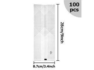 Bolsas de plástico translúcidas para galletas, pasteles, chocolate, dulces, bocadillos, buenas para fiestas de panadería con pegatinas 5