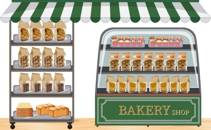 Bolsas de pan grandes, 13.7 X 8.2 X 3.5 pulgadas Bolsas de pan de papel de Kraft con ventanas de lata Cerradura de pestaña Bolsas de pan grandes 0