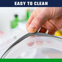 Contenedores de almacenamiento de alimentos de plástico duro con tapas herméticos 85 oz para salsas Caja, cuencos de cocina apilables Preparación de comidas 5