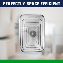 Contenedores de almacenamiento de alimentos de plástico duro con tapas herméticos 85 oz para salsas Caja, cuencos de cocina apilables Preparación de comidas 4