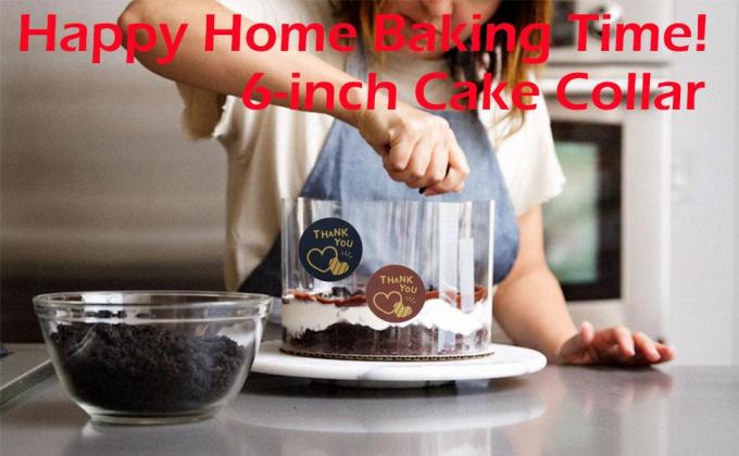 Collares de pastel de aceto Rollos de pastel transparentes Tiras de pastel transparente Mousse Collar de pastel de aceto Hoja para hornear, borde circundante 7