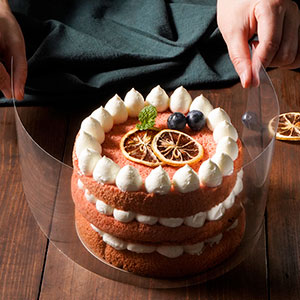 Collares de pastel de aceto Rollos de pastel transparentes Tiras de pastel transparente Mousse Collar de pastel de aceto Hoja para hornear, borde circundante 12