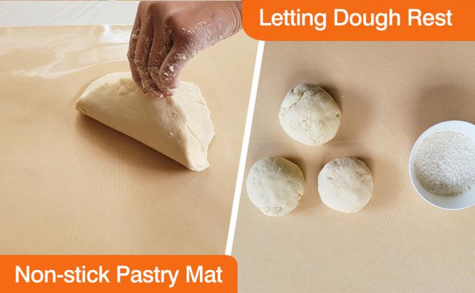 Alfombra de horneado de silicona - 16 IN X 10FT No adhesiva resistente al calor Alfombras de horneado de grado alimenticio, alfombra de liofilización reutilizable 1