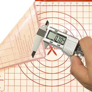 Almofada de silicona para hornear, almofada de pastelería con medidas de 26 "x 16" extra gruesa hoja de almofada de masa rodante grande, mostrador 10