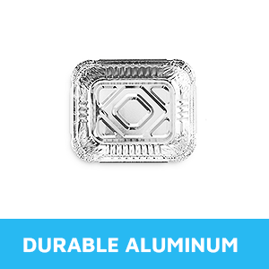 Pans de comida desechables con tapas transparentes Contenedores de goteo de alimentos de aluminio de 1 libra de capacidad Frescura de sello fuerte 6