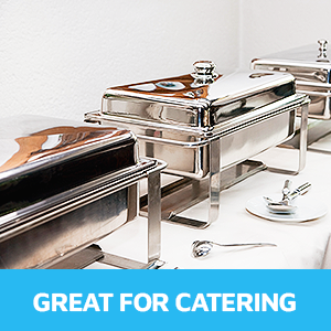 9x13 latas para cocinar, hornear y catering de uso pesado utensilios de cocina desechables bandejas de mesa de vapor para buffet y preparación de alimentos 3