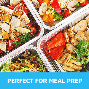 9x13 latas para cocinar, hornear y catering de uso pesado utensilios de cocina desechables bandejas de mesa de vapor para buffet y preparación de alimentos 5