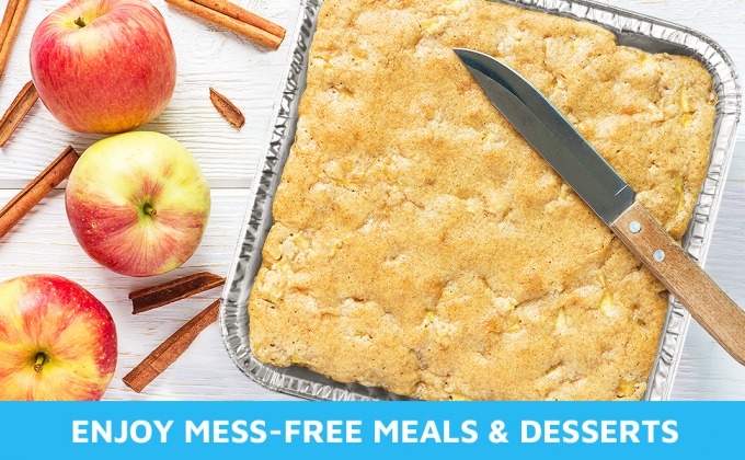 9 x 9 Paneles de pastel para asarse, tostador, preparación de comidas, tostado, comida para llevar. Perfecto para bandejas de brownies y lasaña. 4