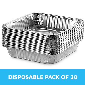 9 x 9 Paneles de pastel para asarse, tostador, preparación de comidas, tostado, comida para llevar. Perfecto para bandejas de brownies y lasaña. 6