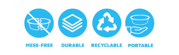 9 Pans de pastel de papel de aluminio Contenedores redondos desechables Paredes en ángulo Torta hornear, almacenar, servir y recalentar 0