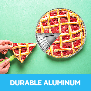 9 Pans de pastel de papel de aluminio Contenedores redondos desechables Paredes en ángulo Torta hornear, almacenar, servir y recalentar 3