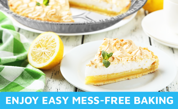 9 Pans de pastel de papel de aluminio Contenedores redondos desechables Paredes en ángulo Torta hornear, almacenar, servir y recalentar 4