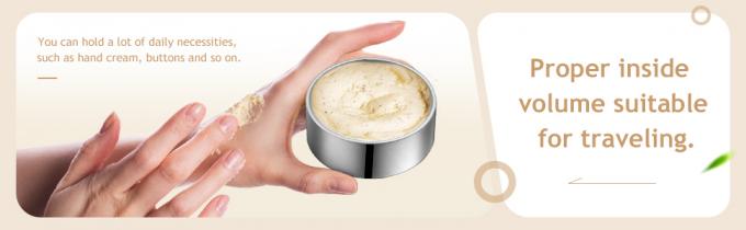 2 onzas de lata de metal de lata redonda contenedor vacío latas de pomada con tapa de tornillo transparente para cocina, oficina, velas, dulces 4