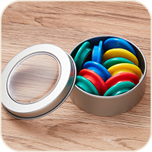 2 onzas de lata de metal de lata redonda contenedor vacío latas de pomada con tapa de tornillo transparente para cocina, oficina, velas, dulces 5