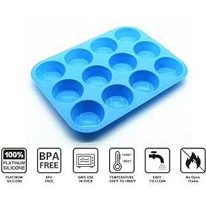 Tazas de silicona reutilizables para pasteles de hornear 24 paquetes, tazas de 2,75 pulgadas y forros de muffins no adhesivos para la fiesta de Halloween 6