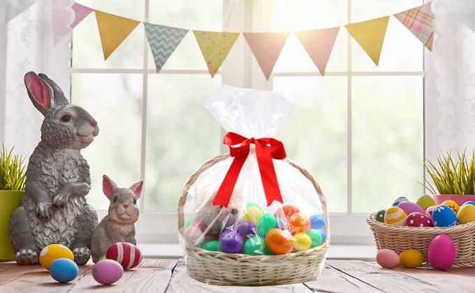 Bolsas de cello/celófano grandes, bolsas de cestas claras de 30x 40 pulgadas, envoltura de celófano de plástico OPP para cestas de regalo embalaje 1