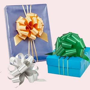 Arcos de embalaje de regalo de Pascua, grandes 6 pulgadas Arcos de embalaje de regalo variados, para cesta de regalo, decoración de envoltura de la caja de bolsas de regalo 5