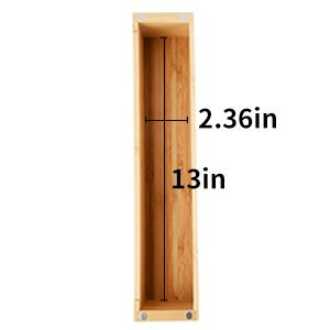 Dispensador de envoltura de plástico, Dispensador de envoltura de alimentos de madera de bambú, con cortador de diapositivas y un rollo de 11,5 "X300 Ft libre de BPA 9