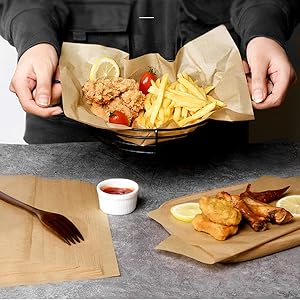 Hojas de papel deli 12 "x 12" 100PK, papel de envoltura de sándwich a prueba de grasa ecológico 3