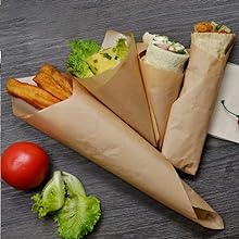 Hojas de papel deli 12 "x 12" 100PK, papel de envoltura de sándwich a prueba de grasa ecológico 5