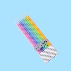 Velas de cumpleaños arco iris - coloridas velas de cumpleaños velas de pastel velas de pastel velas para cumpleaños, boda y suerte 2