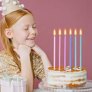 Velas de cumpleaños arco iris - coloridas velas de cumpleaños velas de pastel velas de pastel velas para cumpleaños, boda y suerte 7