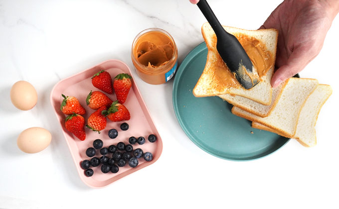 Espátula de goma, mejorado mango fuerte con agarre ergonómico, resistente al calor hasta 600 ° F para utensilios de cocina no adhesivos, cocina 8