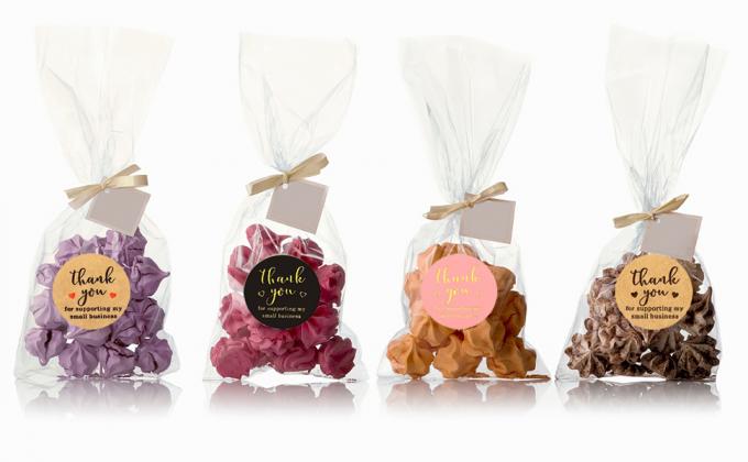 Gracias pegatinas redondas por apoyar mi pequeña empresa etiquetas adhesivas, 3 colores, 1 pulgada 2000pcs, 4 rollos, cada rollo 0