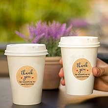 Gracias pegatinas redondas por apoyar mi pequeña empresa etiquetas adhesivas, 3 colores, 1 pulgada 2000pcs, 4 rollos, cada rollo 2