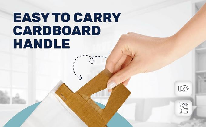 Bolsas para colgantes de puertas 6 x 12 pulgadas - Bolsas para colgantes de puertas transparentes protegen folletos, folletos, avisos, materiales impresos 2