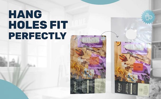 Bolsas para colgantes de puertas 6 x 12 pulgadas - Bolsas para colgantes de puertas transparentes protegen folletos, folletos, avisos, materiales impresos 3