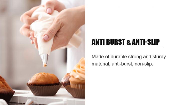 Bolsas de pasteles, bolsas de pasteles de 12 pulgadas 100pcs, bolsas de pasteles desechables de hielo para provisiones de decoración de galletas / pasteles 2